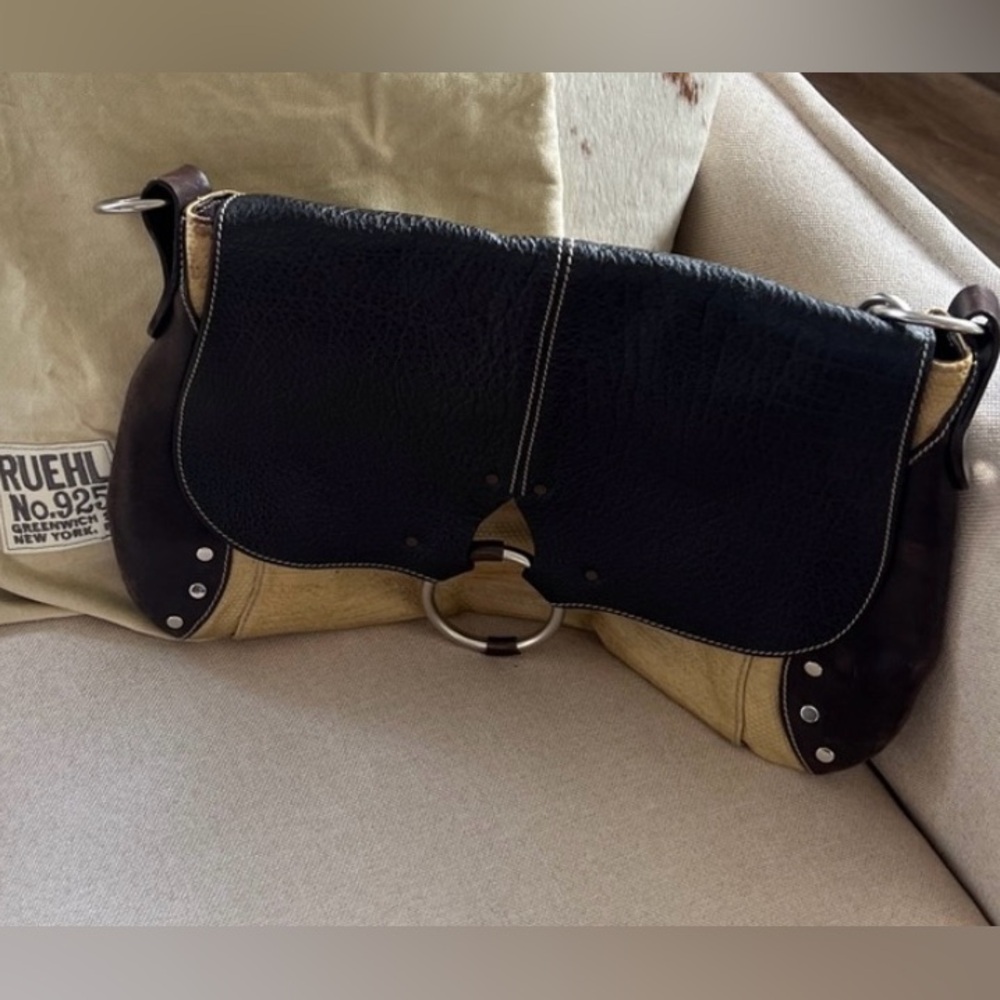 Ruehl 925 Black and Tan Women's Bag